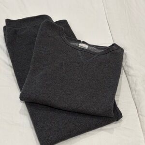 HANES Dark Gray Sweatshirt and Pants Set 100% Soft COTTON!